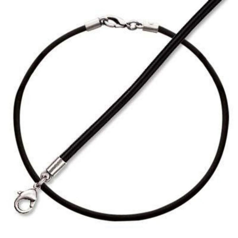 BICO black rubber necklace 16‎ inches